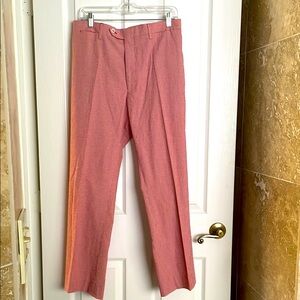 Paul Stuart - Red/White Mini Check Pant.